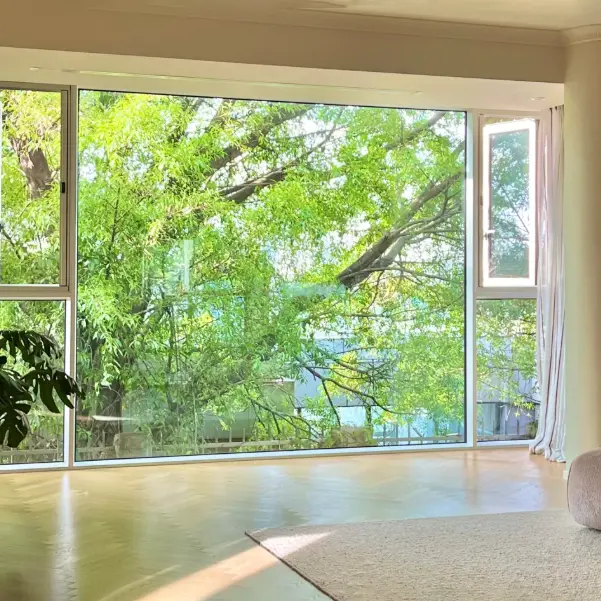 Aluminiozko aleazioko solairutik sabaiko leihoak