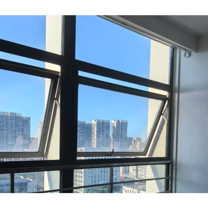 Aluminiozko aleazioa Kanpora irekitzeko leihoak